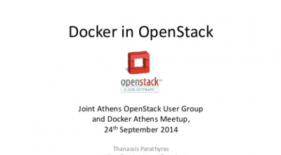 Docker in OpenStack