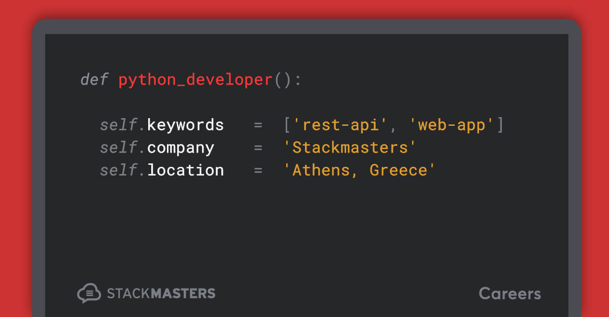 Job position: Python Developer